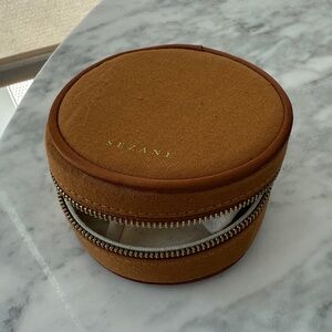 Sezane Brown Hat Box